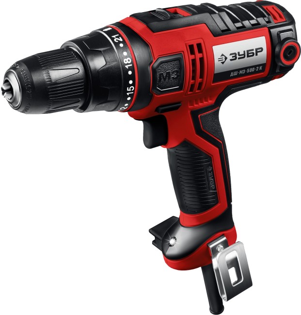Сетевая дрель-шуруповерт ДШ-М3-500-2 К ЗУБР
