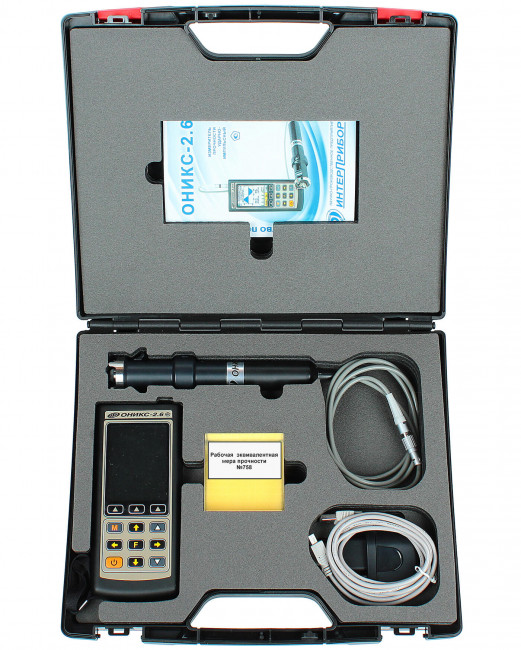 Измеритель прочности бетона ОНИКС-2.6ВБ версия 1 со встроенным пирометром