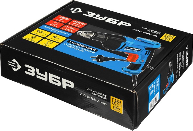 Сетевой шуруповерт ЗСШ-550-45 ЗУБР