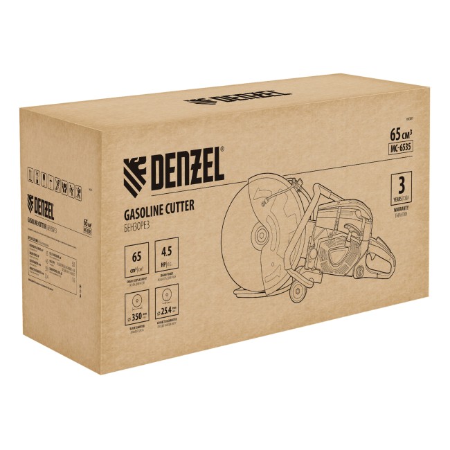Бензорез МС-6535 диаметр диска 350 DENZEL