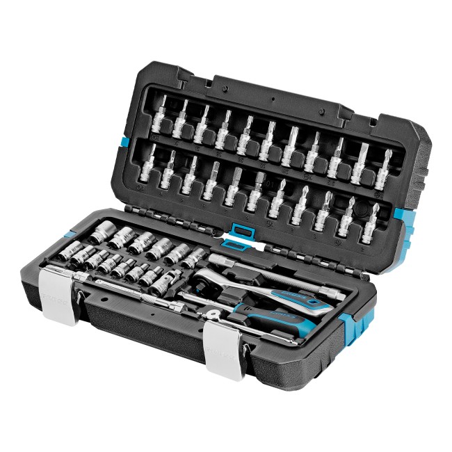 Набор инструментов 1/4", CrV 42 предмета Gross