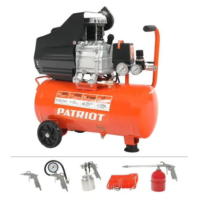 Компрессор поршневой масляный Patriot EURO 24-240K