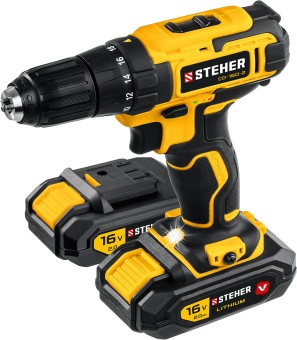 Дрель-шуруповерт CD-160-2 STEHER 2 АКБ