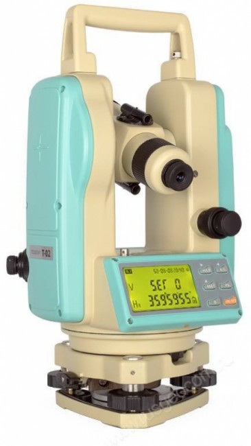 Электронный теодолит RGK T-02 (оптический отвес) с поверкой