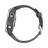 Часы Garmin Fenix 7S серебристый с графитовым силиконовым ремешком