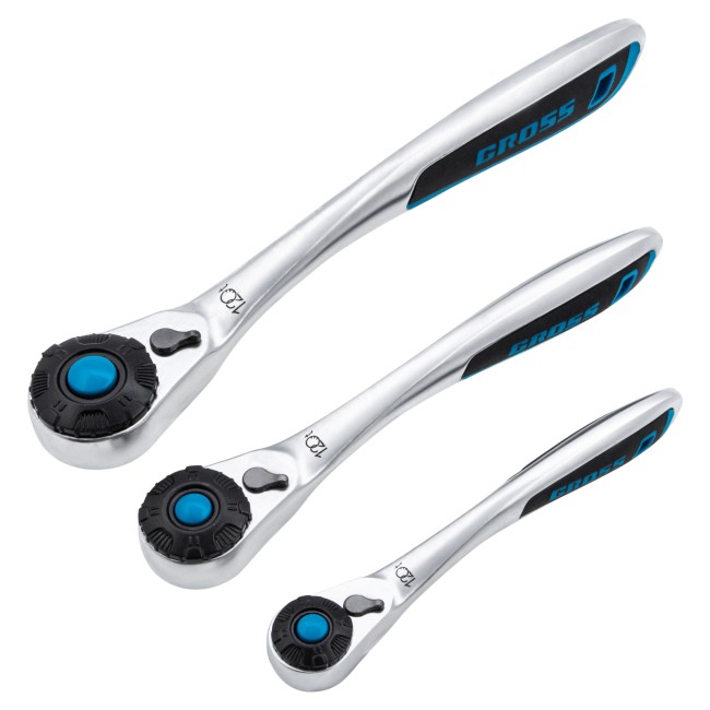 Набор инструментов 1/2", 3/8", 1/4" CrV 216 предметов Gross