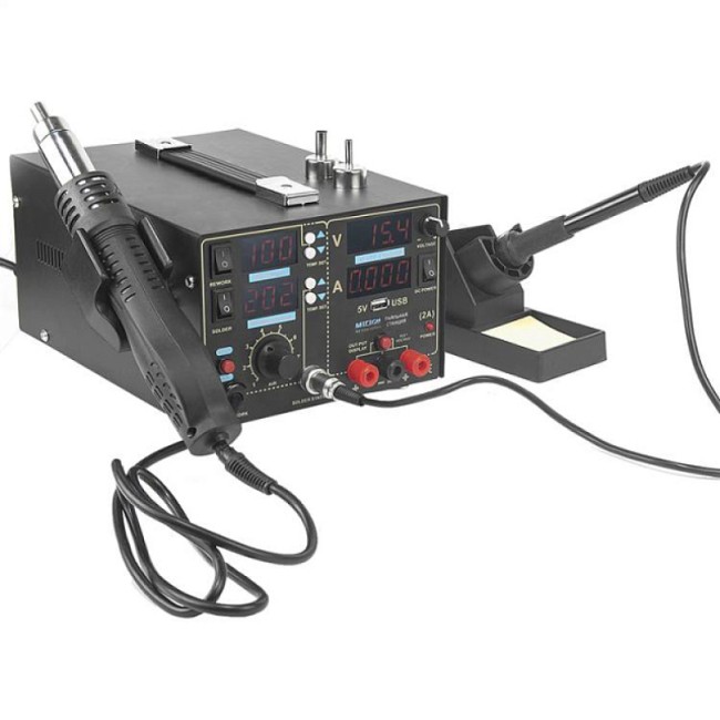 Многофункциональная паяльная станция 3 в 1 МЕГЕОН 00503