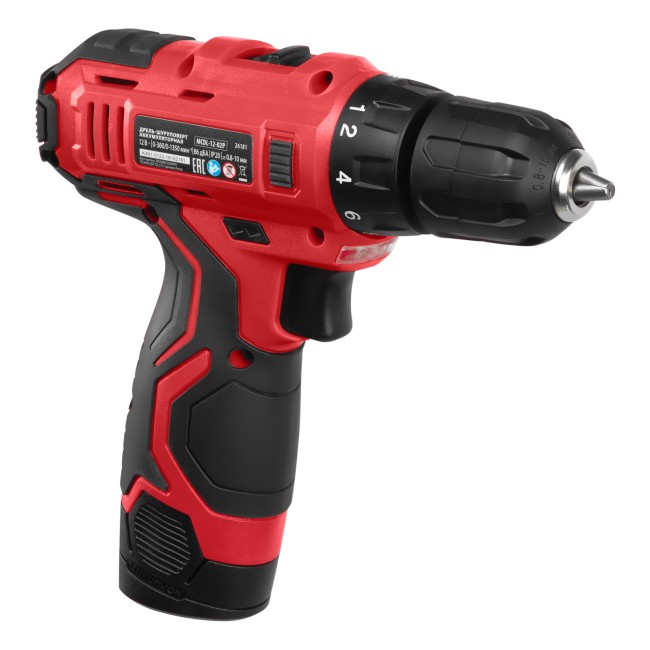 Дрель-шуруповерт аккумуляторная MCDL-12-02P 2 акк. MTX