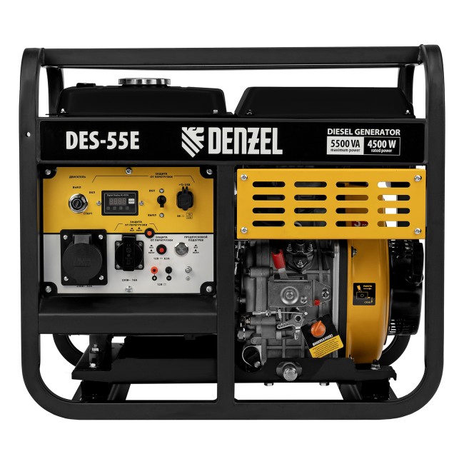 Генератор дизельный DES-55E, 5,5 кВт Denzel