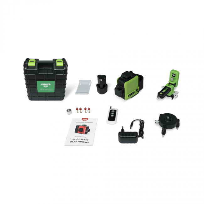 Лазерный уровень AMO LN 3D-360 Green с зеленым лучом