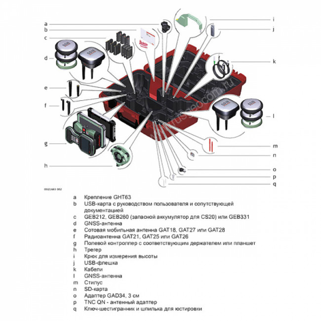 Комплект GNSS-приемника ровера Leica GS18T (GSM и радио)+CS20 Disto
