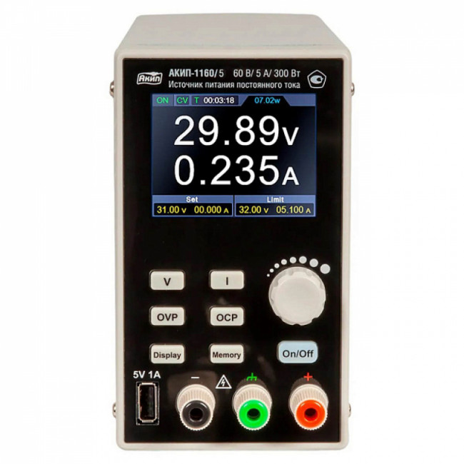 Источник питания постоянного тока АКИП-1160/5
