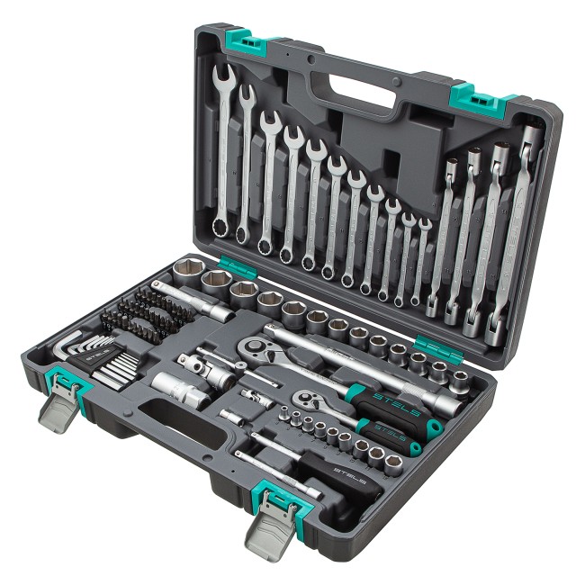 Набор инструментов 1/2", 1/4", CrV 88 предметов Stels