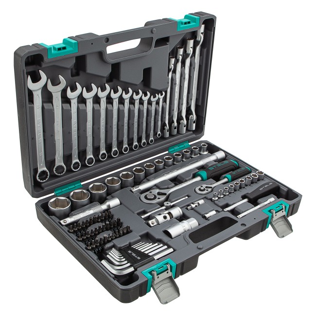 Набор инструментов 1/2", 1/4", CrV 88 предметов Stels